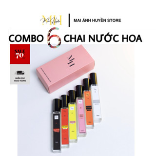 COMBO 6 Chai Nước Hoa Trap Girl + Bad Girl+ Rắn Trắng + Phấn Gỗ + Good Girl + Trà Xanh chai 10ml