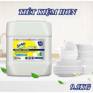  Nước rửa chén sunlight 9kg và 5kg đánh tan mọi vết bẩn . 