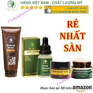 Combo trắng da, sạch mụn nám chuyên sâu Wonmom