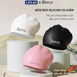 Nón Bơi Silicon Youyou dành cho nữ ôm sát đầu chống nước hiệu quả - Mũ Bơi Cao Cấp bảo vệ tóc NB7816