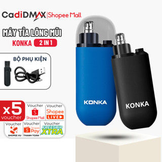 Máy Cắt Tỉa Lông Mày, Lông Mũi Điện Mini Konka, Lưỡi Dao Xoay 2 Chiều, Sạc Pin Không Đau Chống Nước Nhỏ Gọn Tiện Lợi