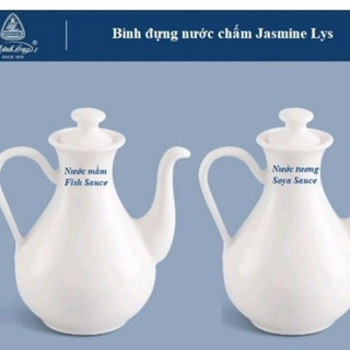 Combo 5 bình đựng nước chấm sứ Minh Long - bình sứ đựng nước chấm