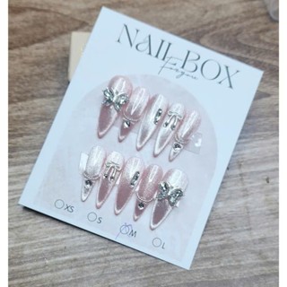 Nail box Mẫu nail mắt mèo kim cương