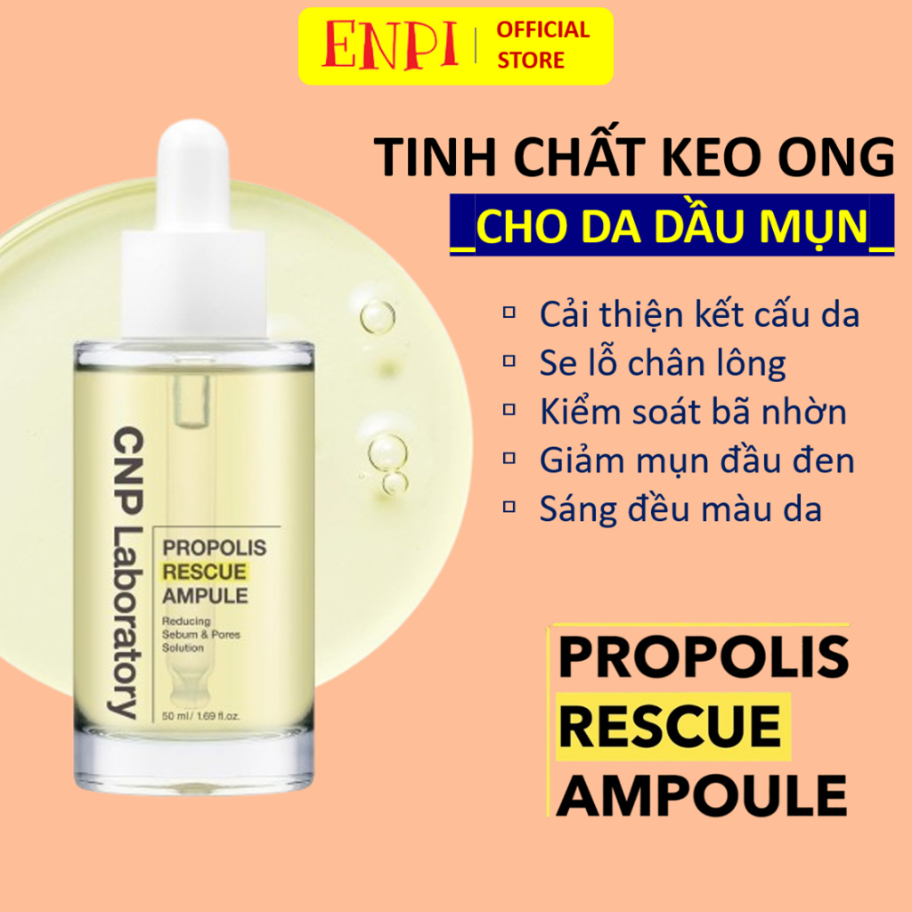 Serum Keo Ong cho da dầu mụn CNP Propolis RESCUE Ampule 50ml