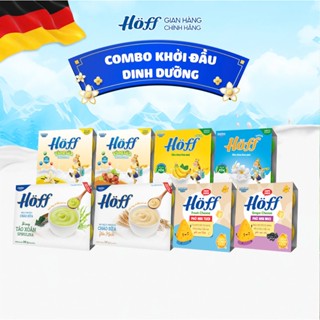 Combo Khởi Đầu Dinh Dưỡng Sữa Chua, váng sữa, cháo sữa, phô mai tươi trẻ em Hoff bổ sung dưỡng chất, vitamin canxi 4 LỐC