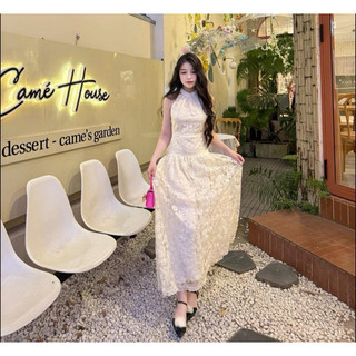 🌸MAXI HOA THÊU CỔ YẾM🌸