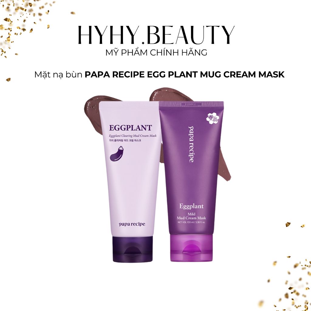 Mặt nạ đất sét cà tím PAPA RECIPE EGGPLANT MUD CREAM MASK
