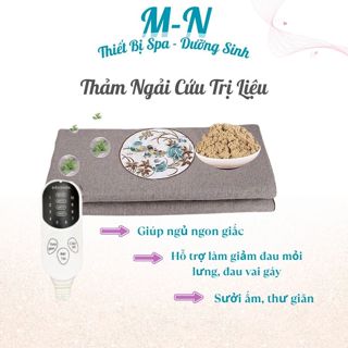 [ Điều Khiển Tiếng Việt ] Thảm Ngải Cứu Điện, Đệm Sưởi Ngải Cứu Đông Y Giúp Thư Giãn Cơ Thể, Giảm Đau Nhức Hiệu Quả