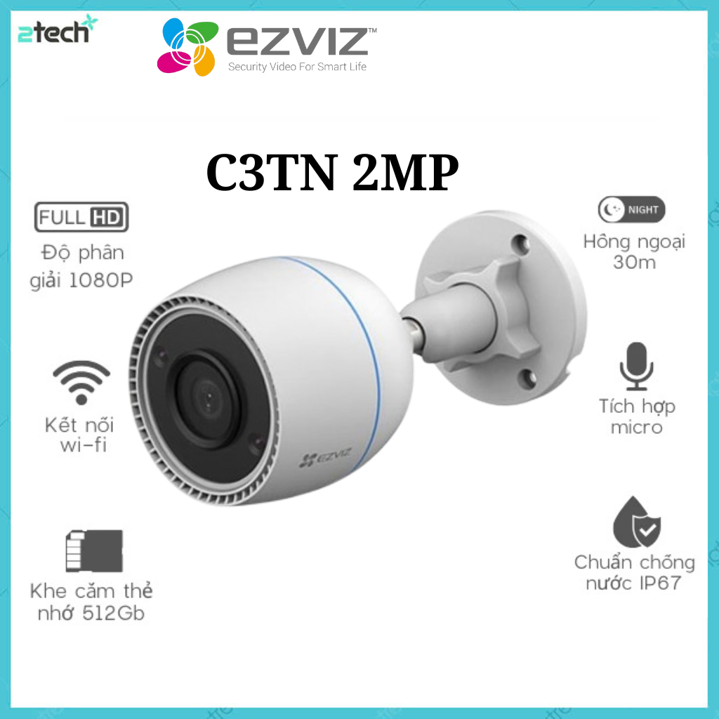 Camera Smart Wifi EZVIZ C3TN 1080P