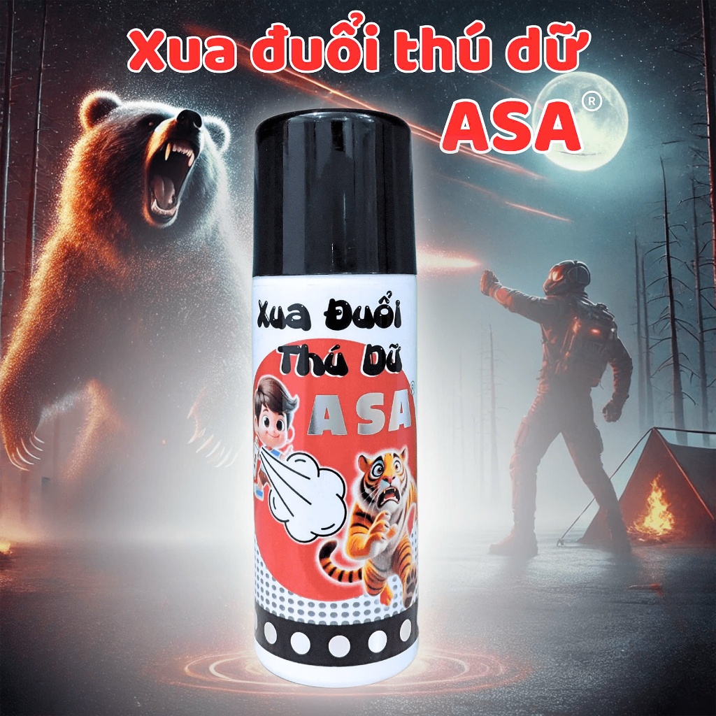 Xua Đuổi Thú Dữ ASA - Phòng vệ khẩn cấp trong tình huống nguy hiểm bị thú dữ tấn công