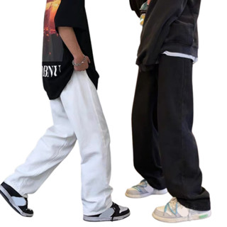 Quần baggy ống rộng suông Nam Nữ chất liệu kaki mềm mịn có size lớn dài, ba màu đen kem xám 01