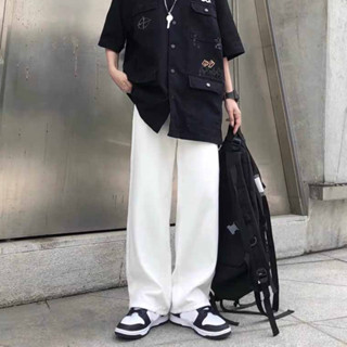 Quần Baggy Nam Ống Rộng Nam Nữ - Quần kaki Nam Màu Kem Dáng Xuông Form Chuẩn Hàn Quốc Q0060