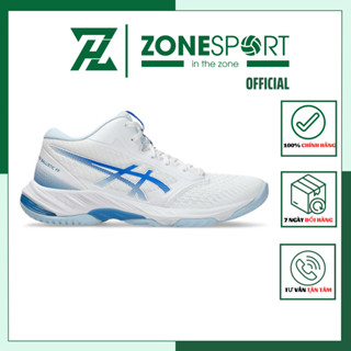 Giày Asics NETBURNER BALLISTIC FF MT 3 Trắng Xanh - Giày Chuyên Bóng Chuyền cao cấp đế êm ái đàn hồi