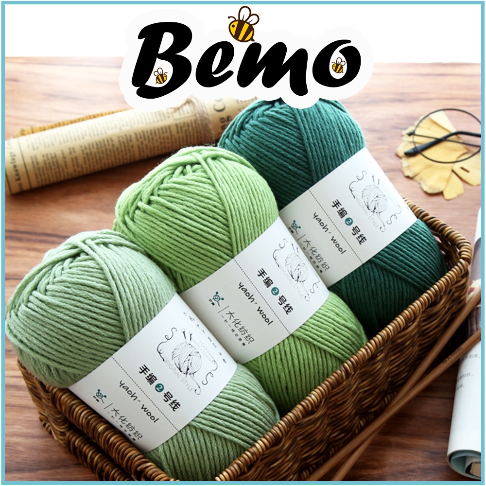 Len Shuxi Wool (Yaoh Wool) Sợi 3mm Cuộn 100g, Len Đan Khăn
