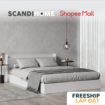 WINDY, Giường ngủ cao cấp hiện đại BED_088, 217x70cm, Scandi Home