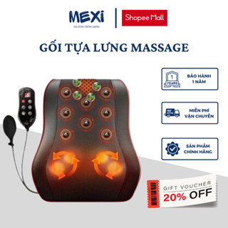 Gối massage cổ vai gáy MEXI, máy massage đa năng sử dụng tia hồng ngoại cao cấp KL-19
