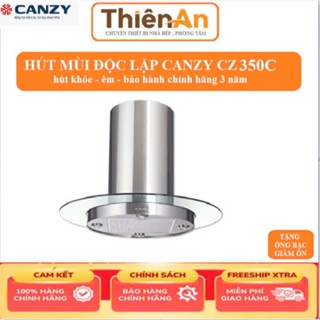 Máy hút mùi Canzy CZ 350C độc lập 90 cm, sức hút 1400 m³/h và 3 mức hút thật dễ kiểm soát với điều khiển cơ tiện dụng