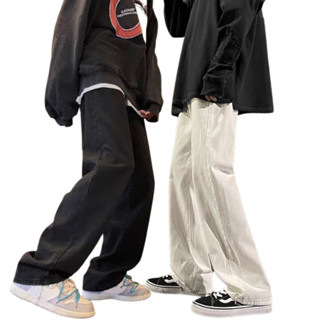 Quần Ống Suông Nam Nữ Vải Kaki Cotton Kiểu Hàn Quốc ,Quần Dáng Baggy Form Rộng Boy Phố Top Xu Hướng 2024 T1S