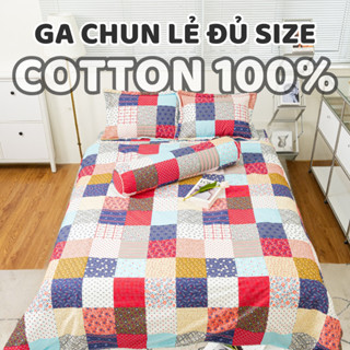 Ga Giường Cotton 100% Ga Chun Bọc Đệm Cao Cấp Đủ Size Nệm Đặt Được Ga Đệm Cao Lò Xo Dreamhomebedding