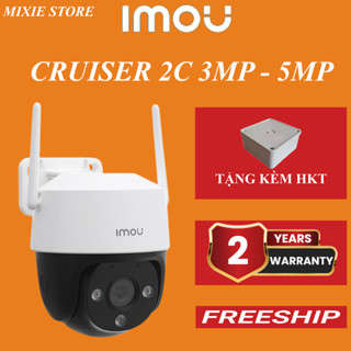 ( TẶNG HỘP KỸ THUẬT) Camera IP Ngoài trời 360 Độ 3MP IMOU Cruiser 2C 3MP - 5MP | BH 2 NĂM