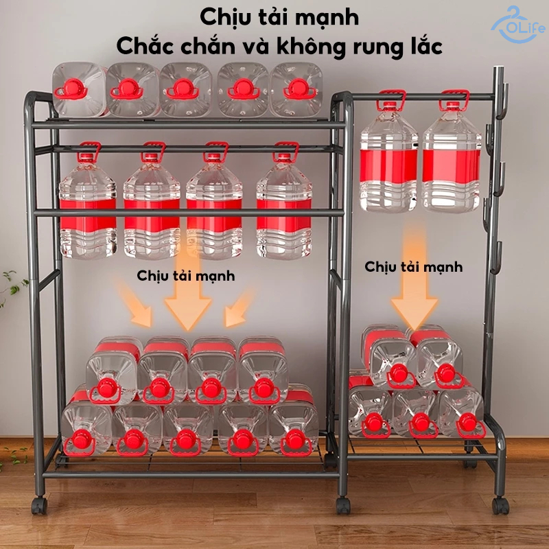 OLife Giá treo quần áo chất lượng cao Kệ treo quần áo Chống gỉ Sào treo quần áo Di chuyển dễ dàng | BigBuy360 - bigbuy360.vn
