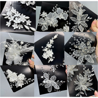 [ Hỏa Tốc ] Tổng hợp cài tóc cô dâu LẺ 1 CÁI màu trắng có sẵn