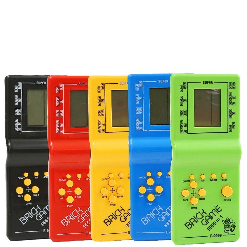 [TẶNG KÈM PIN] Đồ Chơi Cầm Tay Máy chơi game xếp gạch cầm tay hình xe Robocar Poli cổ điển