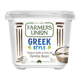(Ship hỏa tốc) FARMERS UNION - Sữa Chua Hy Lạp Hương Vani, Greek Style Yogurt with a Hint of Vanilla Bean (950g)