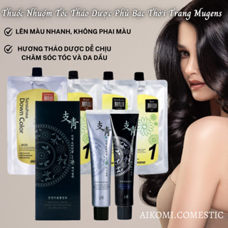 Thuốc Nhuộm Tóc Thảo Dược Phủ Bạc Thời Trang Mugens Hàn Quốc, Tóc mềm mượt, bóng,bền màu ,không hôi