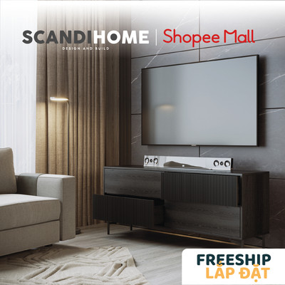 VERTICA, Kệ tivi TVD_048, 154x40x65cm, kệ gỗ Scandi Home