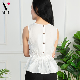 Áo đũi lụa sát nách Vicci cao cấp nhiều màu