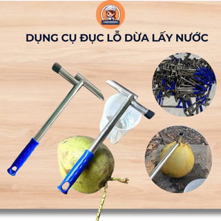 Búa đục dừa lấy nước siêu nhanh innox 304 dày 2 ly hàng loại 1 chống han gỉ