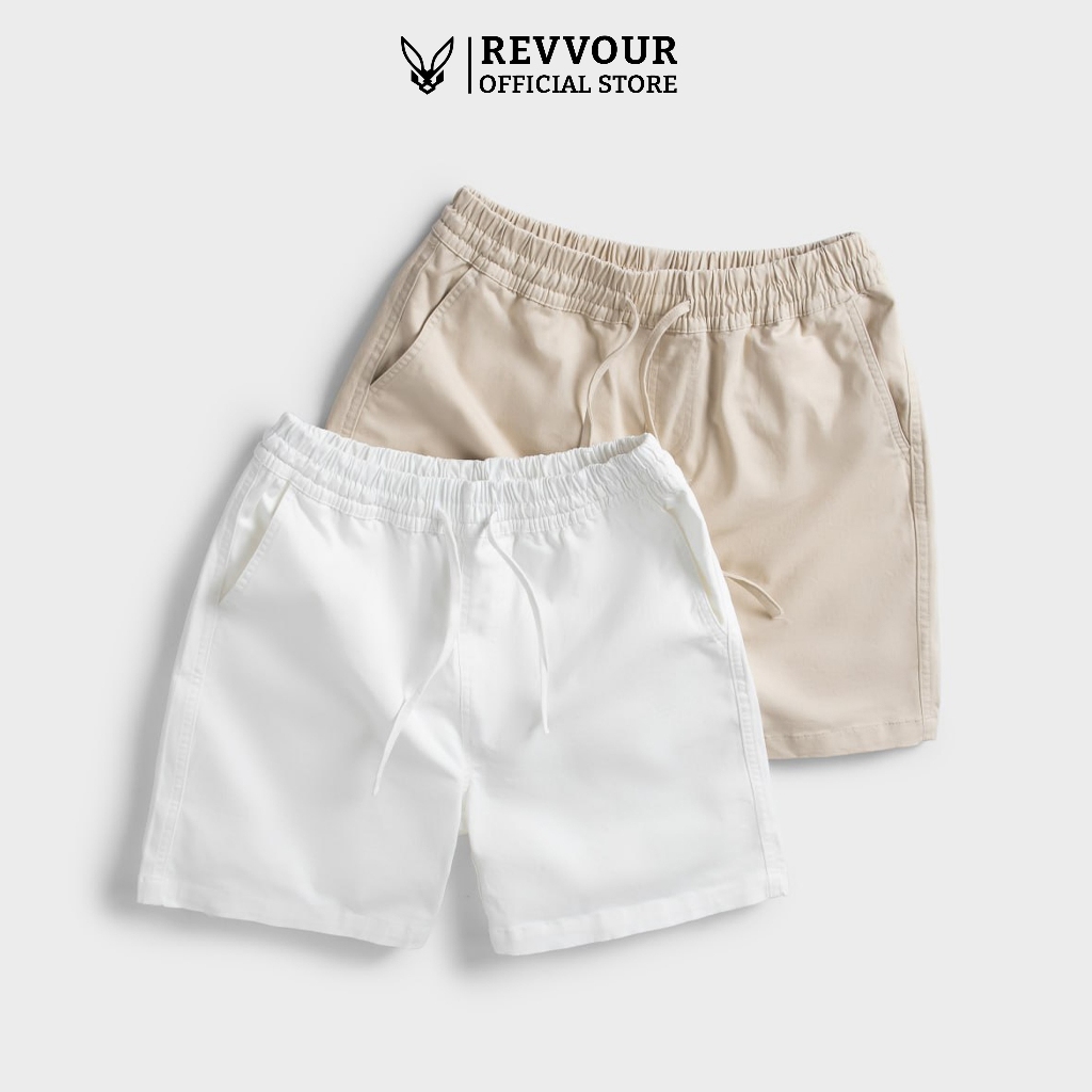 Quần Short Kaki Co Giãn Cao Cấp White/Beige Local Brand RvR