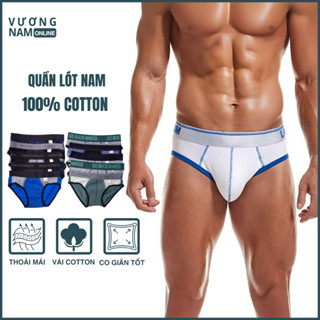  Quần lót nam tam giác cao cấp đẹp cotton lưng cao VNO52 