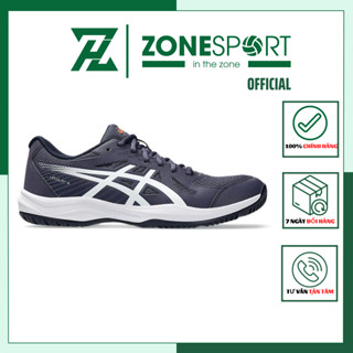  Giày Asics Upcourt 6 Xanh Đen - Giày Bóng Chuyền Cầu Lông Tennis trọng lượng nhẹ đế cao su bám sàn 