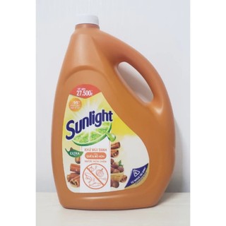 Nước rửa chén Sunlight 3,6kg/Can Hương chanh trà xanh hương tự nhiên an toàn cho mọi loại da tay
