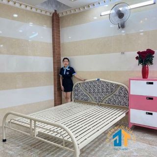 Giường sắt đôi 2 người nằm 1m6x2m