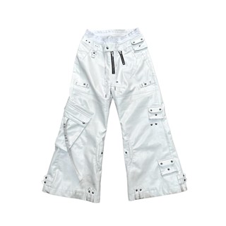 QUẦN WHITE GHIDØRAH LEATHER CARGO PANTS