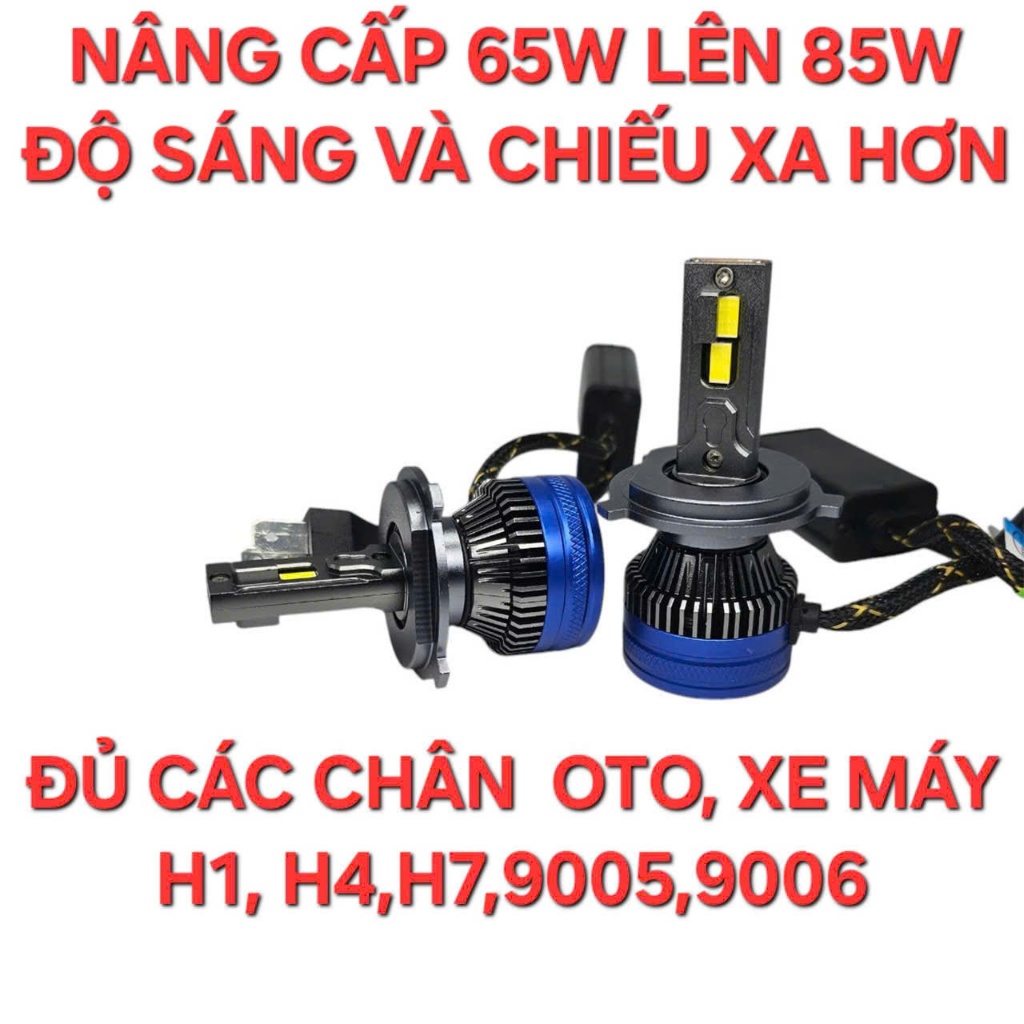 [ MẪU 2025 85W] Pha led  N30 các chân H1,H4, H7, H11, 9005, 9006,9012( giá 1 bóng)