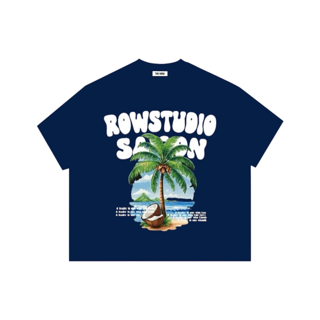 Áo Thun Big Boxy Local Brand THEROW Tay Ngắn Cotton " CÂY DỪA COCONUT " Menswear Unisex Nam Nữ Cổ Tròn Hot Trend 2025 | BigBuy360 - bigbuy360.vn