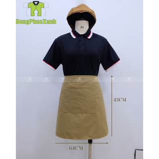 Tạp Dề Phục Vụ Màu Đỏ Chất ĐẸP - Làm đồng phục
