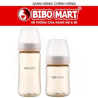 Bình sữa Moyuum korea - Hàng Chính Hãng, 170ml & 270ml, tặng thêm 1 núm