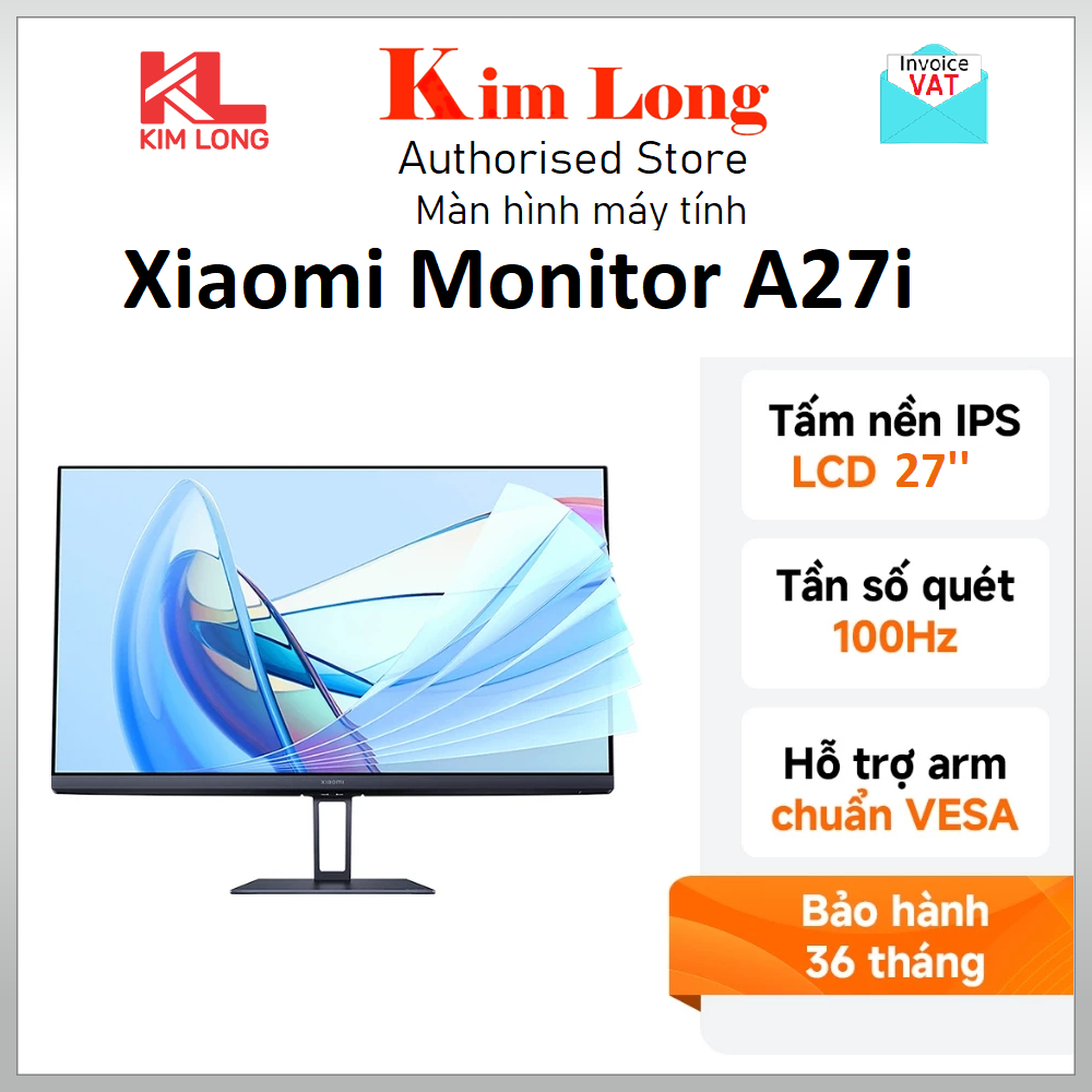 Màn hình máy tính Xiaomi Monitor A27i 27inch FHD/IPS/100Hz/6ms/HDMI (ELA5345EU) - Hàng chính hãng