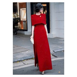  H172 Áo dài cách tân cao cấp phối quần ống xuông ôm dáng   có kèm charm  sang trọng Akara Closet xuhuong 