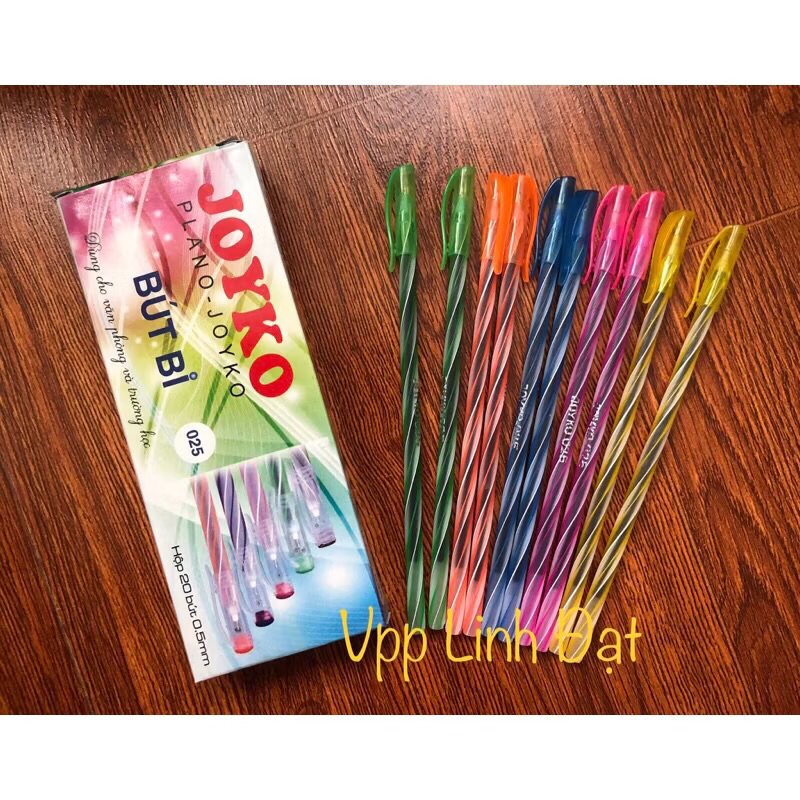 [Combo 5] bút nến 025 Joyko, bút bi nến mực xanh Penko, đen, bút bi nến đóng nắp, bút nến Joyko ngắn