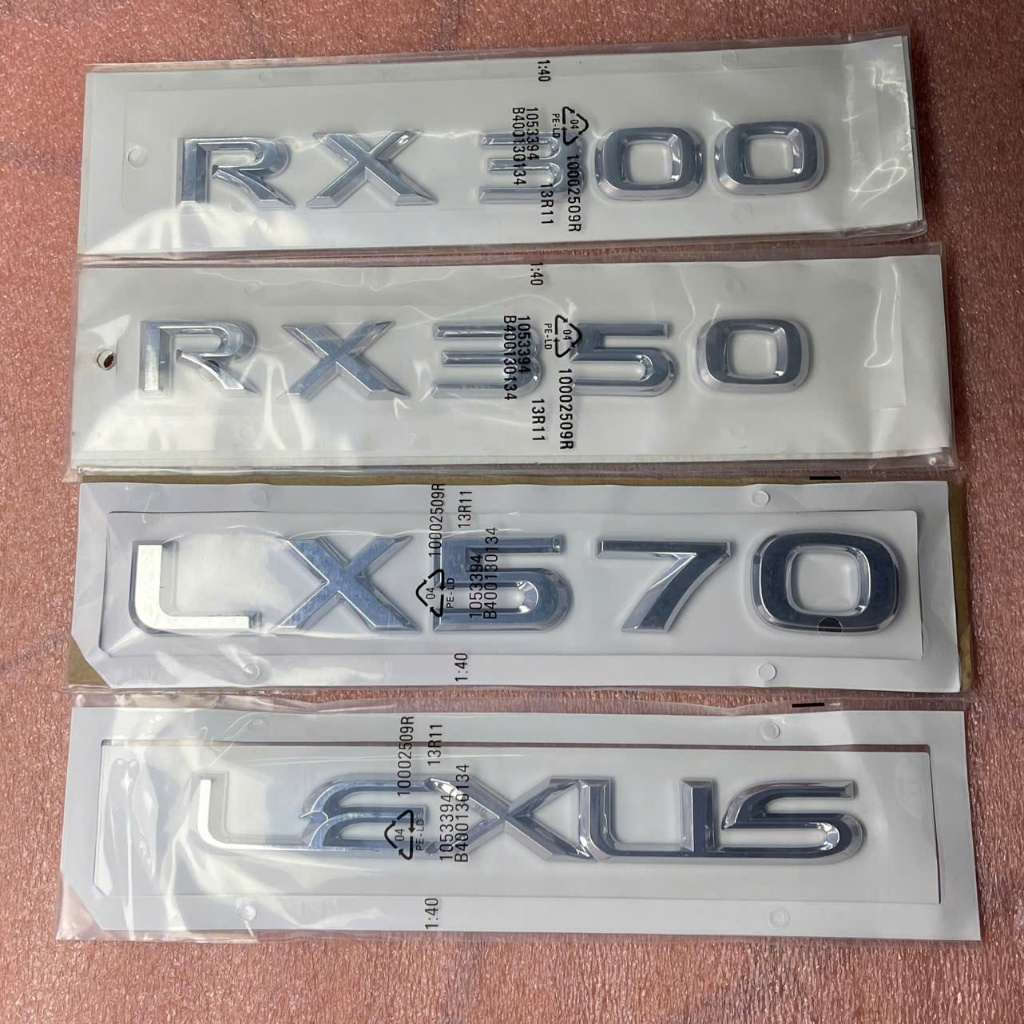 logo chữ nổi LEXUS RX300, RX350, LX570, LX470 dán thân xe hàng cao cấp