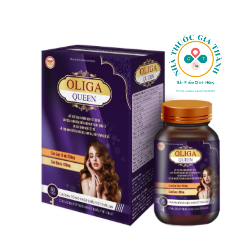 Viên Uống Đẹp Da OLIGA QUEEN - Hỗ Trợ Tăng Cường Nội Tiết Tố Nữ, Hạn Chế Lão Hóa, Sạm Da