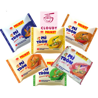 Thùng 16 gói Mì trộn Miliket vị Carbonara và vị Chua cay chanh, Phô mai, Kebab, Cà ri, kim chi