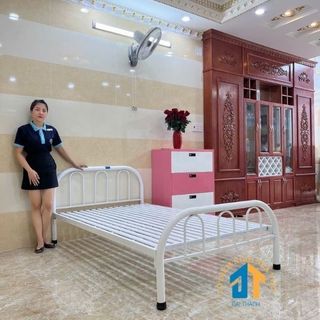 Giường sắt đơn giản 1m2 x 2m