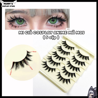 Mi Giả Anime Mã M05 Chuyên Dùng Trang Điểm Cosplay Douyin Lolita 5 Cặp Mi Trên 